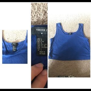 Large forever 21 crop top